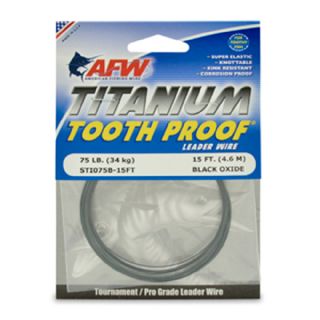 AFW Titanium Tooth Proof Single Strand Leader Wire - 